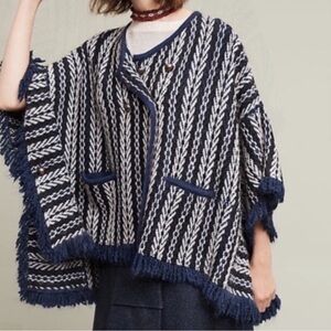 ANTHROPOLOGIE SLEEPING ON SNOW | Tajo fringe poncho